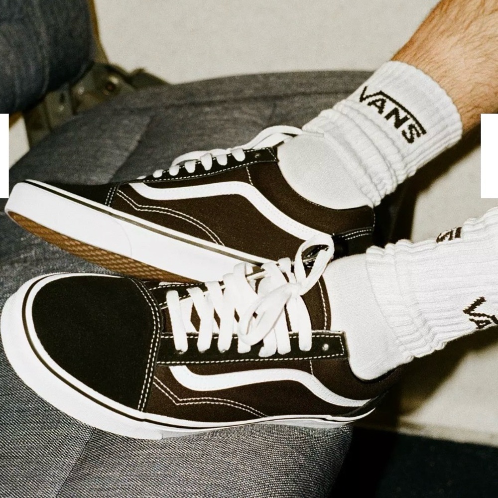 Vans | Old Skool Black White Sneakers (9.5M/11W) - Picture 4 of 9